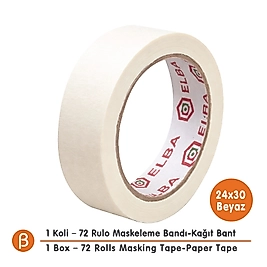 Elba 24x30 Maskeleme Bandı (1 Koli – 72 Adet) | Toptan Maskeleme Bandı